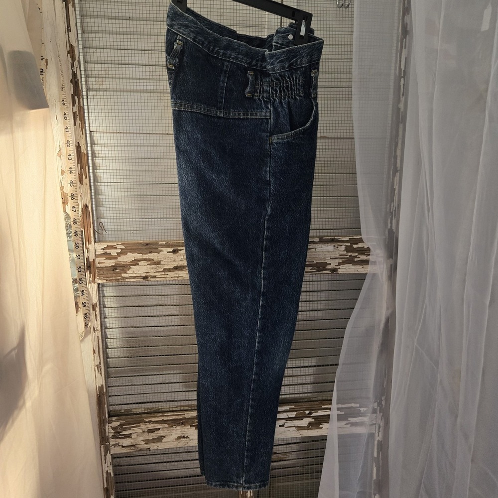 Women's Size 14 Action West Vintage Dark Wash MOM Jeans 100% Cotton Y2K, 80s